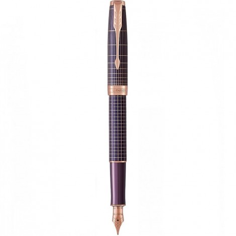 Ручка перова Parker SONNET Cisele Silver Purple Matrix PGT FP18 F 88 011