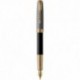 Ручка перова Parker SONNET Black Cisele Silver GT FP18 F 87 311