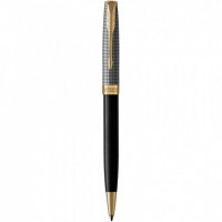 Ручка кулькова Parker SONNET Black Cisele Silver GT BP 87 332