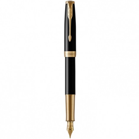 Ручка перова Parker SONNET Black Lacquer GT FP18 F 86 011