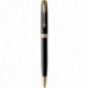 Ручка шариковая Parker SONNET Black Lacquer GT BP 86 032