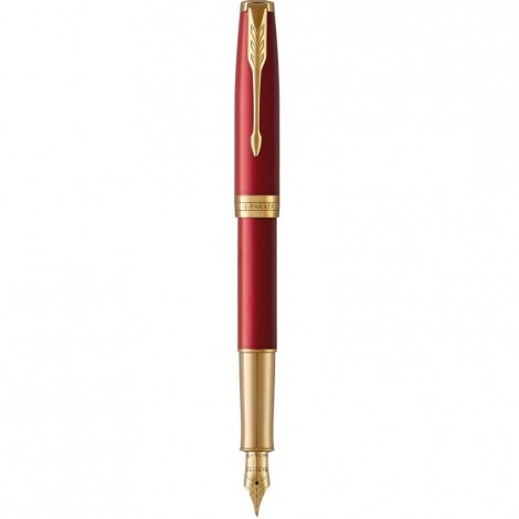 Ручка перова Parker SONNET Red Lacquer GT FP18 F 86 211