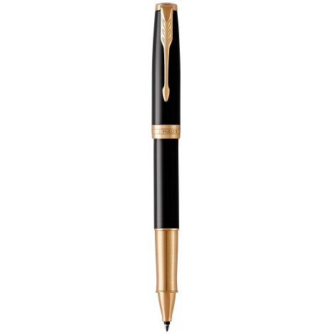 Ручка-ролер Parker SONNET Black Lacquer GT RB 86 022