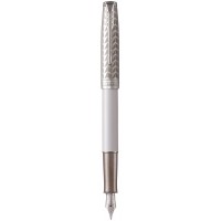 Ручка перова Parker SONNET Metal & Pearl Lacquer CT FP18 F 87 411