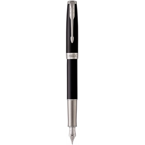 Ручка перова Parker SONNET Black Lacquer CT FP18 F 86 111