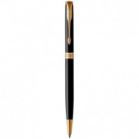 Ручка кулькова Parker SONNET Slim Black Lacquer GT BP 86 031