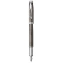 Ручка перьевая Parker IM Premium Dark Espresso Chiselled CT FP F 24 311