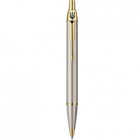 Кулькова ручка Parker IM Brushed Metal GT BP Тризуб 20332T_TR