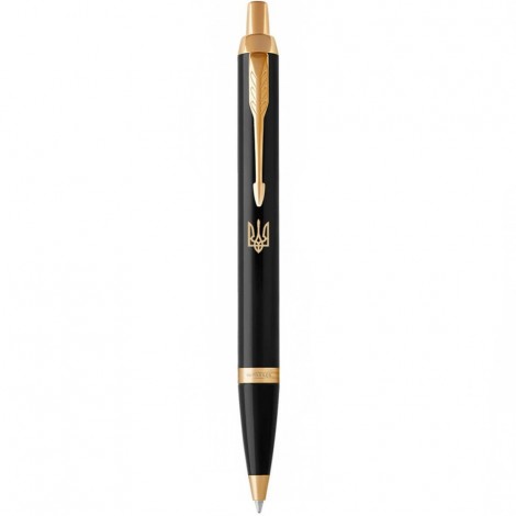 Ручка кулькова Parker IM Black GT BP Тризуб 22032_TR