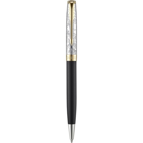 Ручка кулькова Parker SONNET Special Edition Impression Matte Black GT BP 87 732