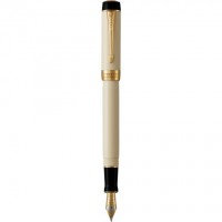 Ручка перьевая Parker DUOFOLD Classic Ivory & Black GT FP18 F 92 201