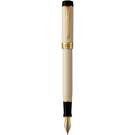Ручка перьевая Parker DUOFOLD Classic Ivory & Black GT FP18 F 92 201