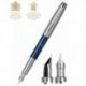 Ручка перьевая Parker SONNET Special Edition Atlas Blue Silver PT FP18 F 88 311