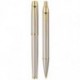 Набор ручек Parker IM Brushed Metal GT RB+BP (роллер + шариковая)