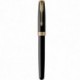 Набор ручек Parker SONNET Black Lacquer GT FP+BP (перьевая + шариковая)