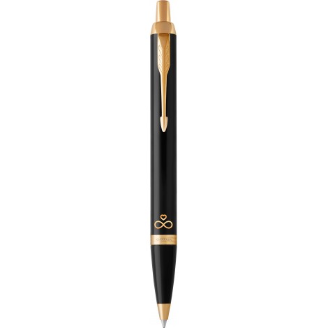 Ручка шариковая Parker IM Black GT BP Вечная любовь 22032_L022y