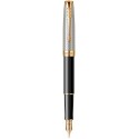 Ручка перова Parker SONNET Special Edition Silver Fougere & Black GT FP18 F 88 511
