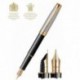 Ручка перова Parker SONNET Special Edition Silver Fougere & Black GT FP18 F 88 511