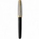 Ручка перьевая Parker SONNET Metal & Black Lacquer GT FP18 F 68 111