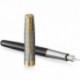 Ручка перьевая Parker SONNET Metal & Black Lacquer GT FP18 F 68 111