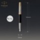 Ручка перьевая Parker SONNET Metal & Black Lacquer GT FP18 F 68 111