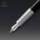 Ручка перьевая Parker SONNET Metal & Black Lacquer GT FP18 F 68 111