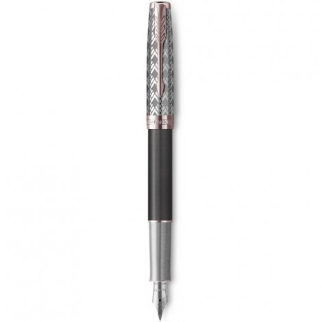 Ручка перова Parker SONNET Metal & Grey Lacquer PGT FP18 F 68 211