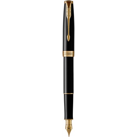 Ручка перова Parker SONNET Black Lacquer GT FP F 86 015