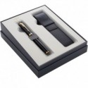 Набор Parker IM Black GT FP М + (перьевая ручка + чехол)