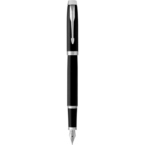 Ручка перова Parker IM Matte Black CT FP F 26 111