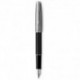 Ручка перьевая Parker SONNET Essentials Metal & Black Lacquer CT FP F 83 511