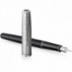 Ручка перьевая Parker SONNET Essentials Metal & Black Lacquer CT FP F 83 511