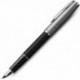 Ручка перьевая Parker SONNET Essentials Metal & Black Lacquer CT FP F 83 511