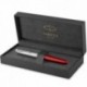 Ручка перьевая Parker SONNET Essentials Metal & Red Lacquer CT FP F 83 611