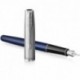 Ручка перьевая Parker SONNET Essentials Metal & Blue Lacquer CT FP F 83 711