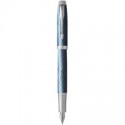 Ручка перова Parker IM Premium Blue Grey CT FP F 24 911