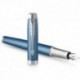 Ручка перова Parker IM Premium Blue Grey CT FP F 24 911