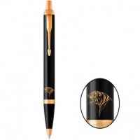 Ручка кулькова Parker IM Black GT BP Тигр гарчить 22032_Z102y