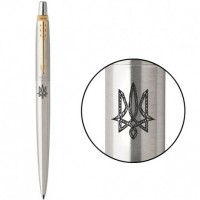 Ручка кулькова Parker JOTTER Stainless Steel GT BP Тризуб геометрія 16032_T058b