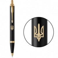 Ручка кулькова Parker IM Black GT BP Тризуб-Меч 22032_T053y