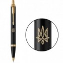 Ручка шариковая Parker IM Black GT BP Трезубец геометрия 22032_T058y
