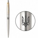 Ручка кулькова Parker JOTTER Stainless Steel GT BP Тризуб готичний 16032_T063b