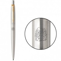 Ручка кулькова Parker JOTTER Stainless Steel GT BP Тризуб з урожаєм 16032_T065b