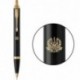 Ручка кулькова Parker IM Black GT BP Тризуб з лавровим вінком 22032_T054y
