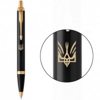 Ручка кулькова Parker IM Black GT BP Тризуб Сокіл 22032_T050y