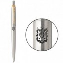 Ручка шариковая Parker JOTTER Stainless Steel GT BP Трезубец огненный 16032_T031b