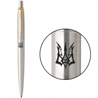 Ручка кулькова Parker JOTTER Stainless Steel GT BP Тризуб-Блискавка 16032_T056b