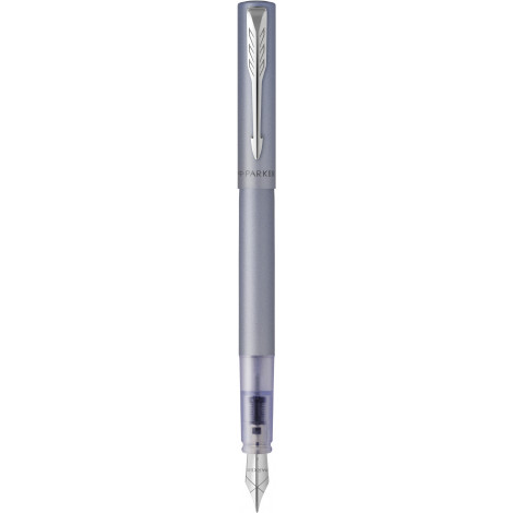 Ручка перова Parker VECTOR XL Metallic Silver Blue CT FP F 06 111