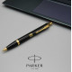 Ручка кулькова Parker IM Black GT BP Тризуб вогняний 22032_T031y