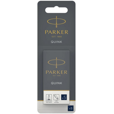 Картриджи Parker Quink /5шт. т.син. 11 416BLB5